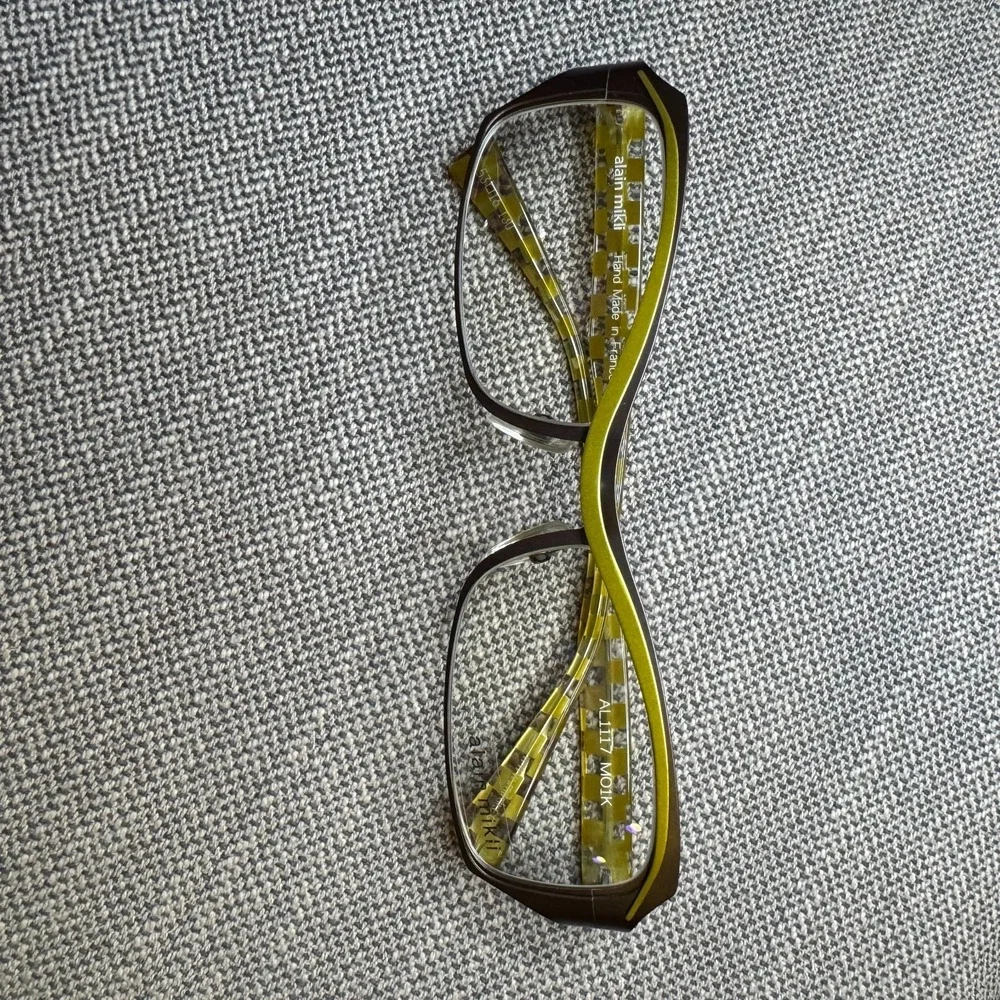 Alain Mikli Moik Brown Yellow Women's Eyeglass Frames France